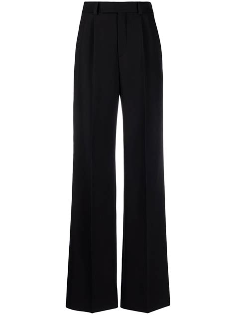 high waisted leather pants ysl|farfetch YSL pants.